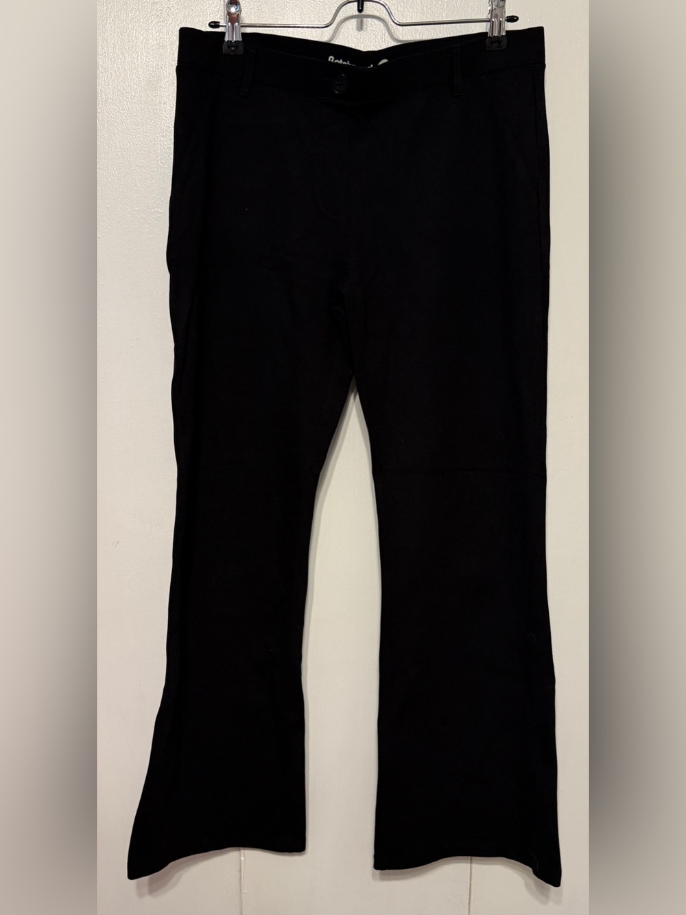 Betabrand Black Dress Pant Yoga Pants Bootcut Petite Large